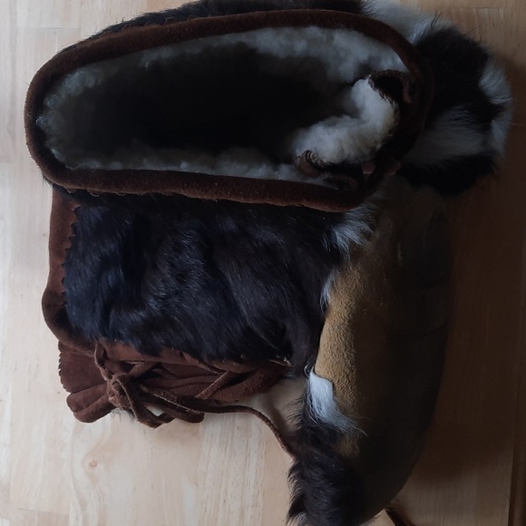 Handmade Tall Lace up Moccasins - Picture 3 of 3